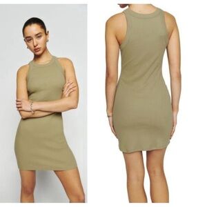Reformation Loretta Knit Ribbed Dress Size XL